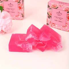 Double Sided Facial Brush + Rose Essential Soap