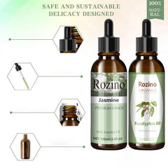 100ml Jasmine Essential Oil with Dropper for Aromatherapy Diffusers