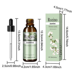 100ml Jasmine Essential Oil with Dropper for Aromatherapy Diffusers