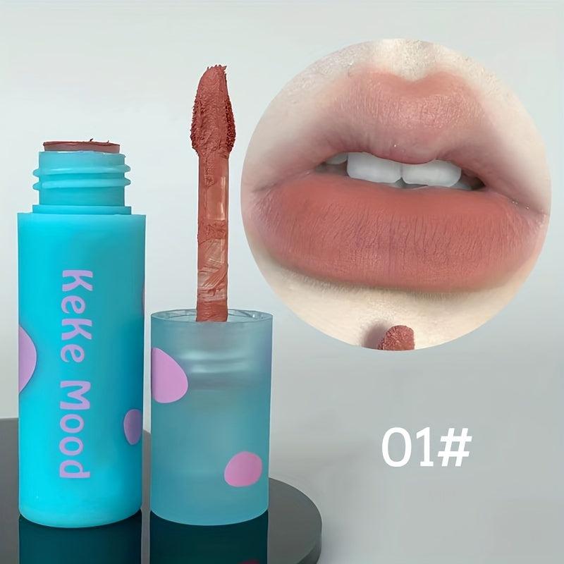 6 Colors Lip Mud Lip Glaze Matte Velvet Long-Lasting Cup-Proof Lipstick