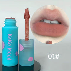 6 Colors Lip Mud Lip Glaze Matte Velvet Long-Lasting Cup-Proof Lipstick