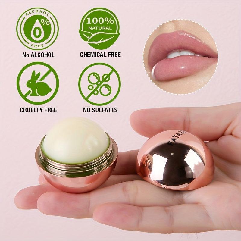 Vegan Organic Rose Lip Balm Golden Ball