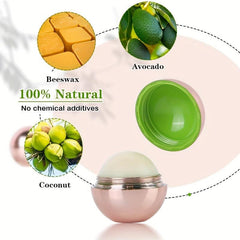 Vegan Organic Rose Lip Balm Golden Ball