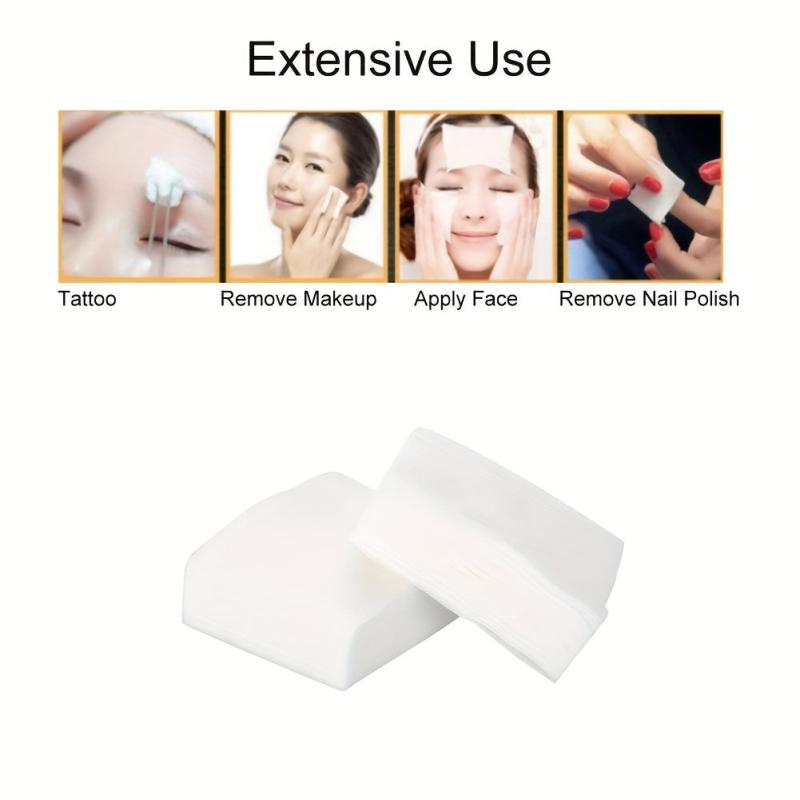 Disposable Cotton Pads for Tattoo Eyebrow Facial Nail Polishing