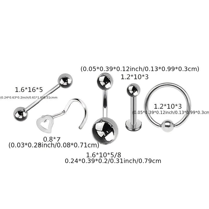 Surgical Steel Nose Rings Piercing Jewelry