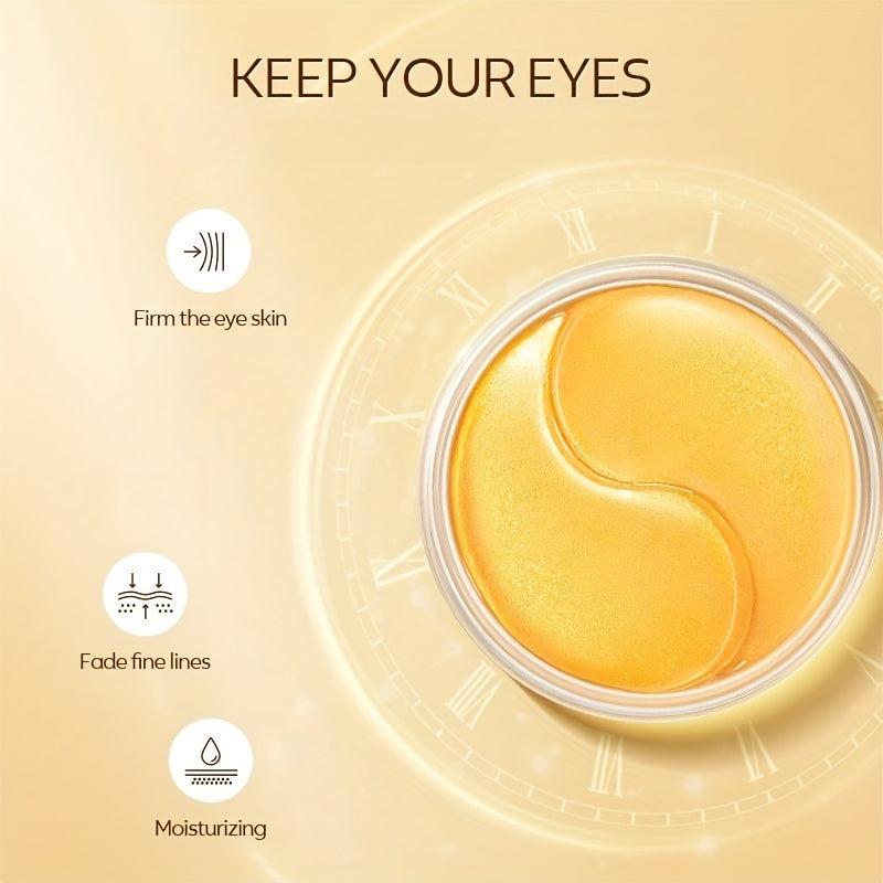 50 PCS Snail Essence Gel Eye Mask for Fine Lines, Puffiness, Dark Circles