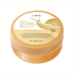 50 PCS Snail Essence Gel Eye Mask for Fine Lines, Puffiness, Dark Circles