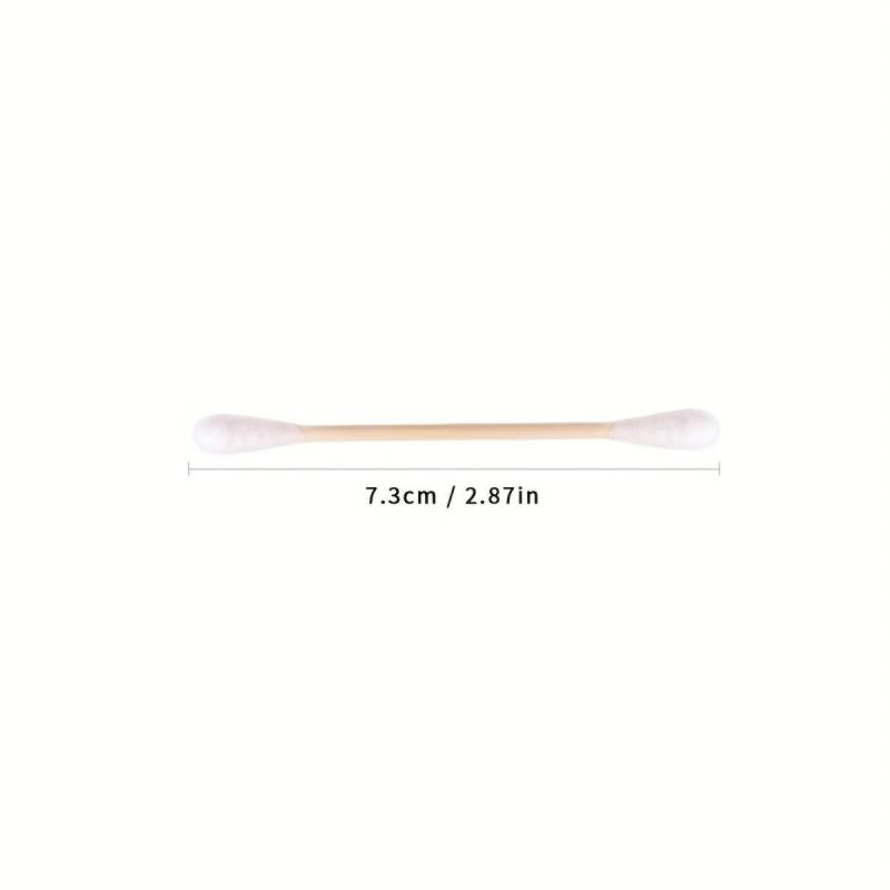 300pcs Disposable Cotton Swabs Double Round Tip Ear Nose Clean Beauty Tools