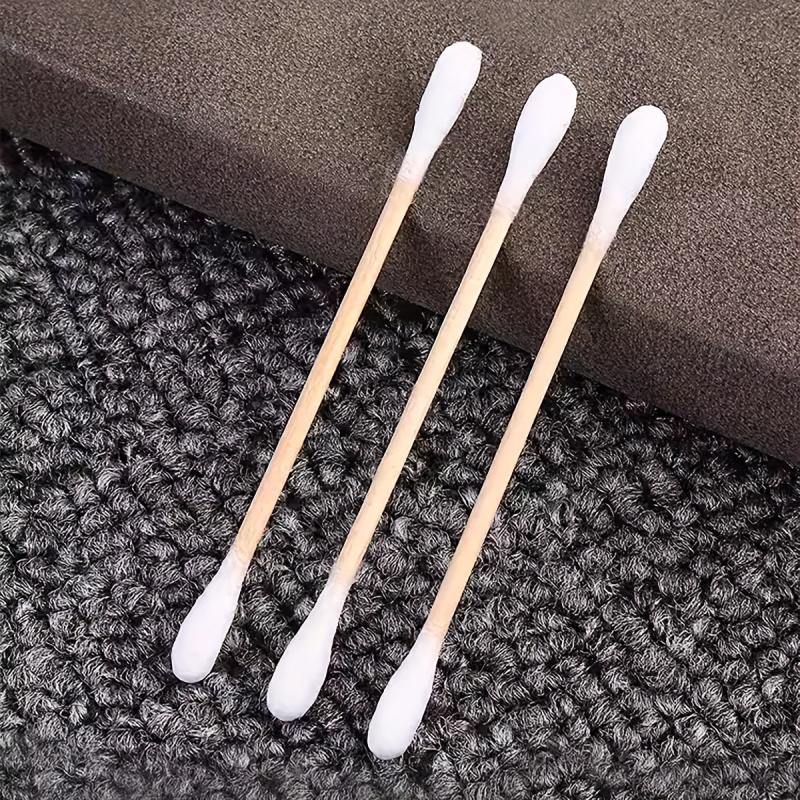 300pcs Disposable Cotton Swabs Double Round Tip Ear Nose Clean Beauty Tools