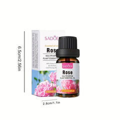 Rose Rosemary Lavender Chamomile Essential Oils Set for Skin, Body, Hair Care