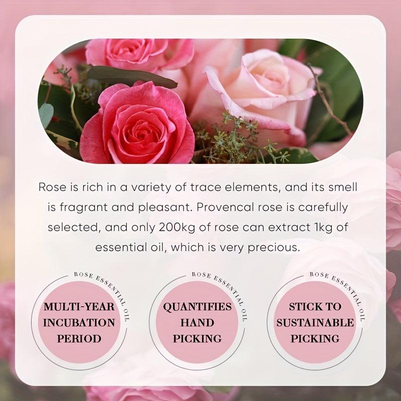 Rose Rosemary Lavender Chamomile Essential Oils Set for Skin, Body, Hair Care