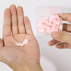 20pcs Flower Hand Soap Flakes Sheets Portable Disposable Scented Bath Slice
