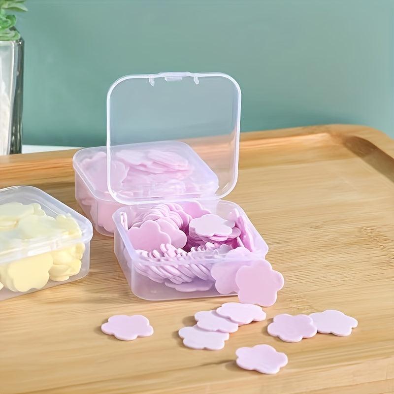 20pcs Flower Hand Soap Flakes Sheets Portable Disposable Scented Bath Slice