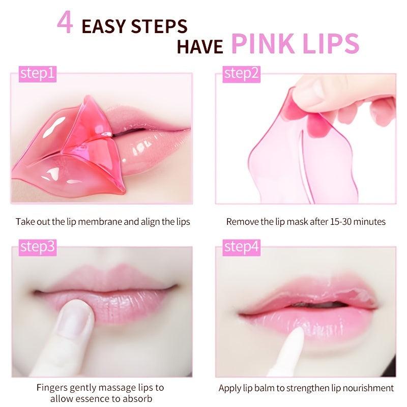 10Pcs Crystal Lip Mask Patches Nourishing Hydrating Lip Skin Lip Gloss