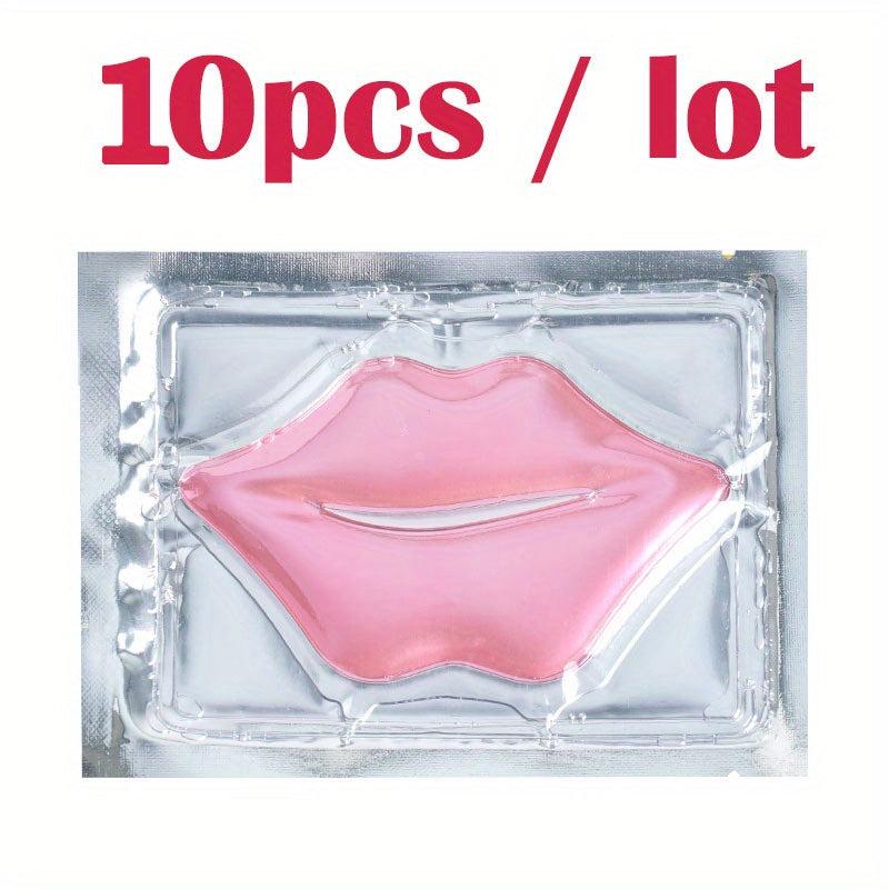 10Pcs Crystal Lip Mask Patches Nourishing Hydrating Lip Skin Lip Gloss