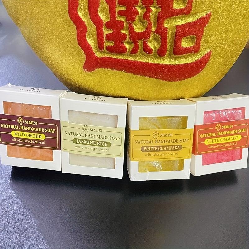 4pcs Exfoliating Bath Soap Deep Cleansing Skin Gentle Unisex