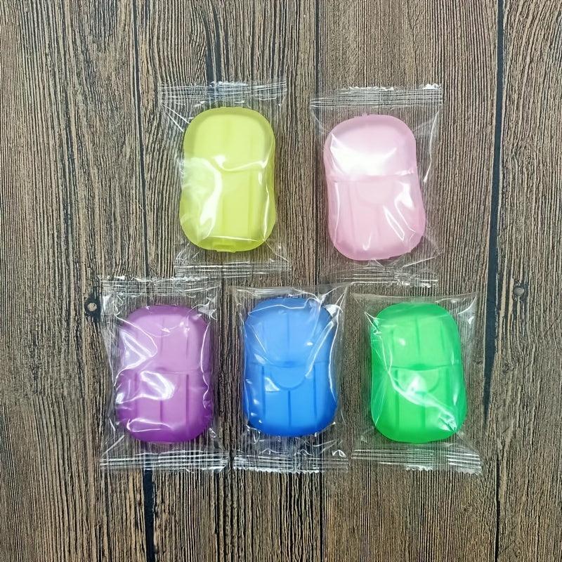 10pcs Disposable Soap Box Travel Portable Soap Sheet Student Carry On