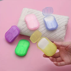 10pcs Disposable Soap Box Travel Portable Soap Sheet Student Carry On