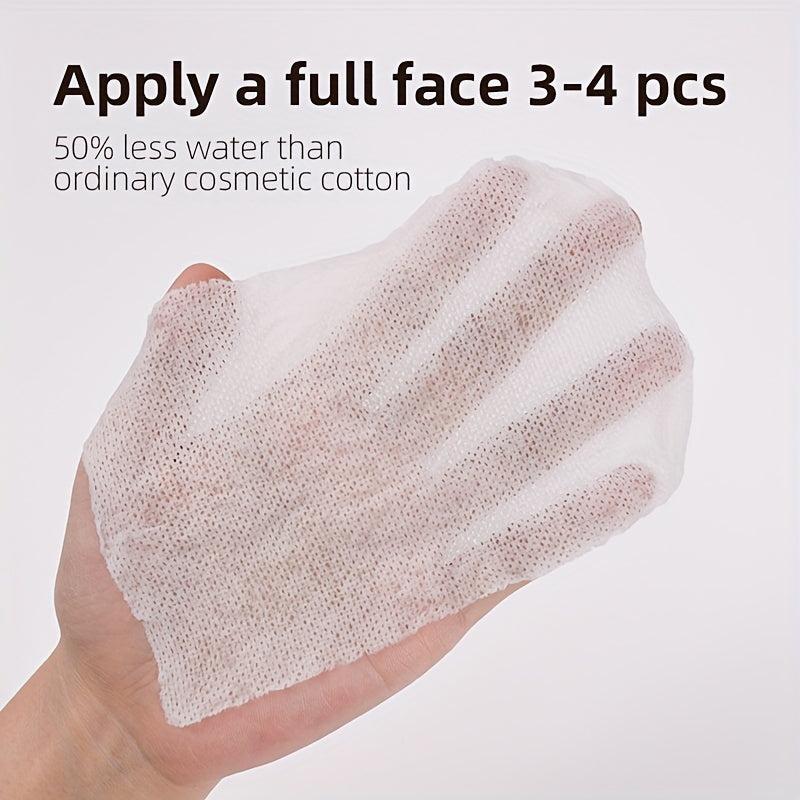 Stretchable Cotton Pads for Makeup Removal and Toning, 50pcs