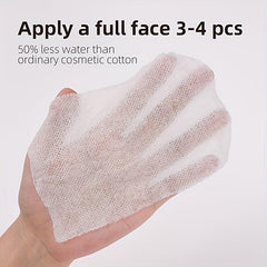 Stretchable Cotton Pads for Makeup Removal and Toning, 50pcs