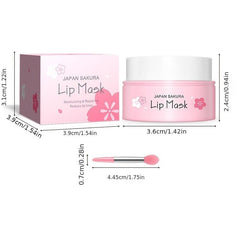 Sakura Lip Care Pack Lip Mask & Balm Set Moisturizing for Chapped Lips