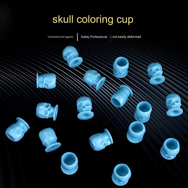 200pcs Tattoo Ink Caps With Base Disposable Microblading Makeup Tattoo Ink Cups