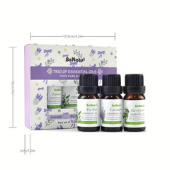3 Pcs Aromatherapy Essential Oil Set for Diffuser and Soap Making