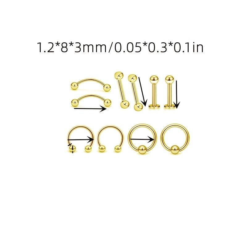 3 Types Disposable Piercing Jewelry Tool Sets