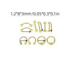 3 Types Disposable Piercing Jewelry Tool Sets