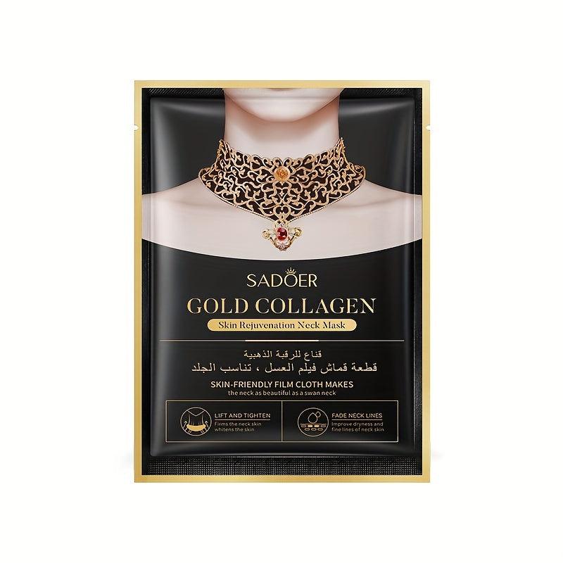 Golden Collagen Neck Mask Fade Neck Lines Refreshing Moisturizing Pack