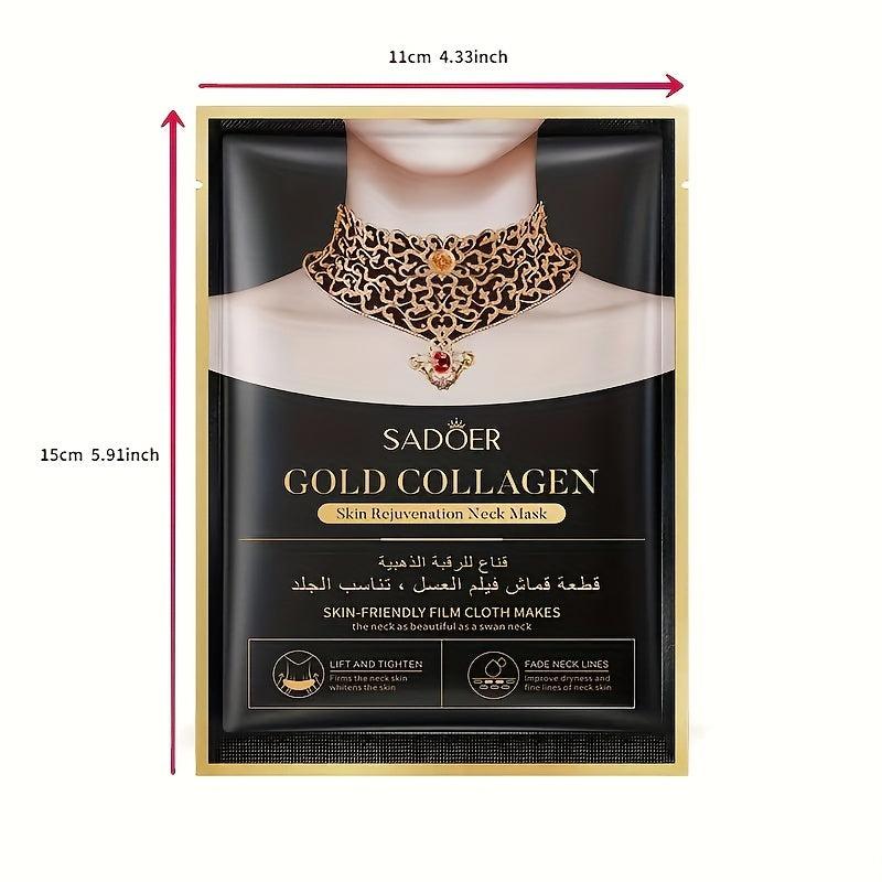 Golden Collagen Neck Mask Fade Neck Lines Refreshing Moisturizing Pack
