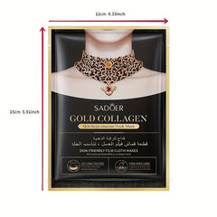 Golden Collagen Neck Mask Fade Neck Lines Refreshing Moisturizing Pack