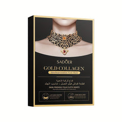 Golden Collagen Neck Mask Fade Neck Lines Refreshing Moisturizing Pack
