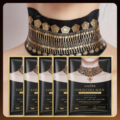 Golden Collagen Neck Mask Fade Neck Lines Refreshing Moisturizing Pack