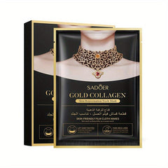 Golden Collagen Neck Mask Fade Neck Lines Refreshing Moisturizing Pack