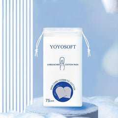 75Pcs Double-Sided Cotton Pads for Makeup Removal