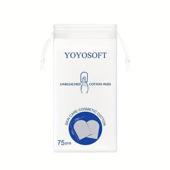 75Pcs Double-Sided Cotton Pads for Makeup Removal