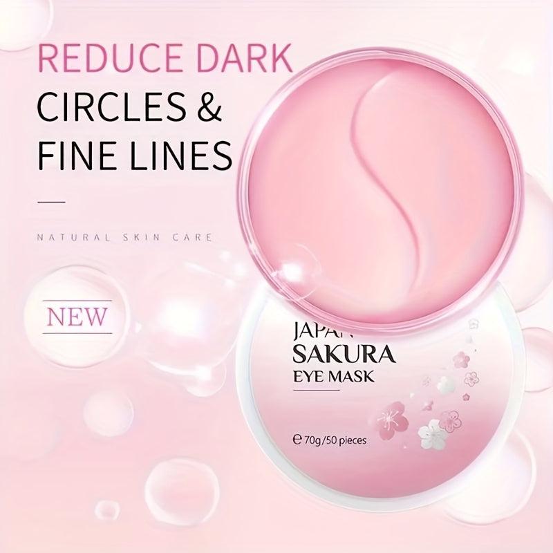 Japanese Sakura Eye Mask 50pcs Reduce Aging Moisturizing & Lifting Eye Patches