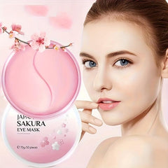 Japanese Sakura Eye Mask 50pcs Reduce Aging Moisturizing & Lifting Eye Patches