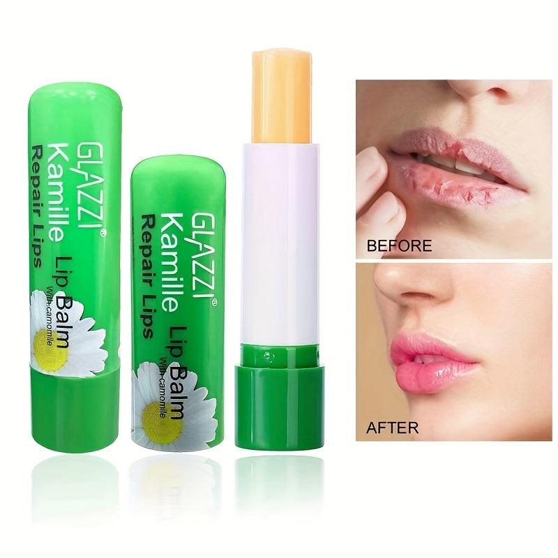 Chamomile Lip Balm Moisturizes and Repairs Dry Lips