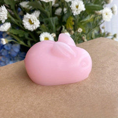 Easter Rabbit Soap Pink Cartoon Face Hand Cleansing Soap Remove Mites