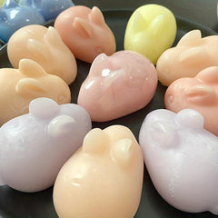 Easter Rabbit Soap Pink Cartoon Face Hand Cleansing Soap Remove Mites