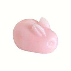 Easter Rabbit Soap Pink Cartoon Face Hand Cleansing Soap Remove Mites