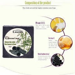 Bamboo Charcoal Soap Deep Cleansing Facial Skin