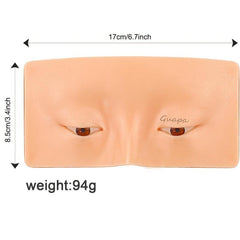 5D Eyebrow Makeup Practice Board Reusable Brow Mannequin Silicone Skin Pad