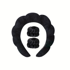 High End Makeup Bath Face Wash Sports Yoga Headband And Wristband Set