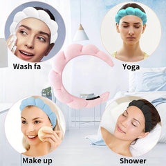 High End Makeup Bath Face Wash Sports Yoga Headband And Wristband Set