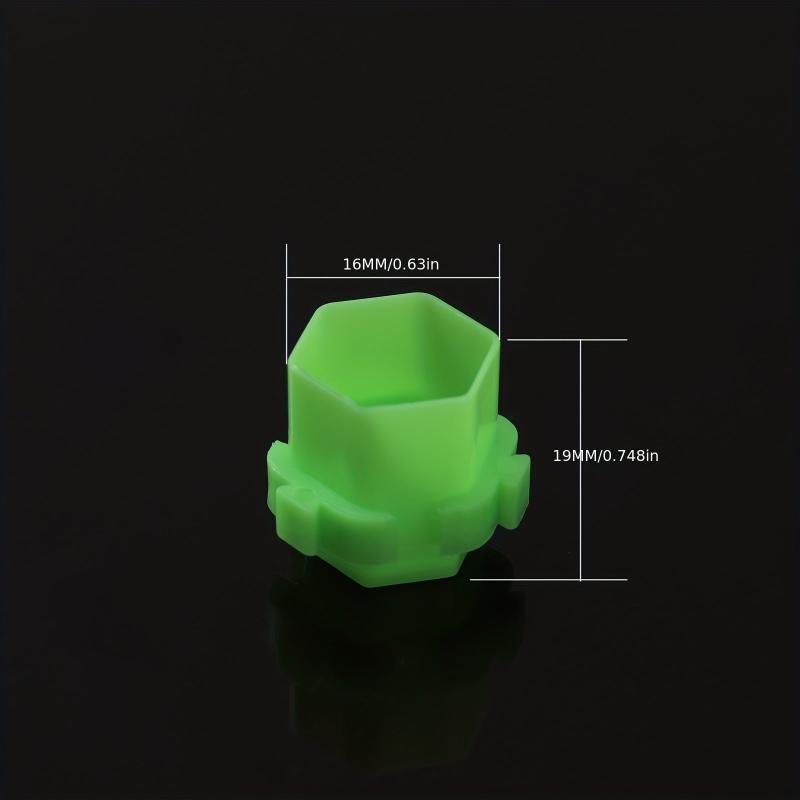 100 Disposable Hexagon Tattoo Ink Caps Permanent Makeup Tattooing