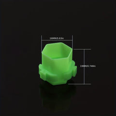 100 Disposable Hexagon Tattoo Ink Caps Permanent Makeup Tattooing