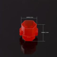 100 Disposable Hexagon Tattoo Ink Caps Permanent Makeup Tattooing